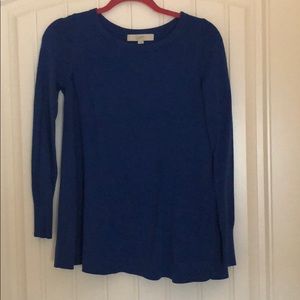 LOFT back pleat sweater